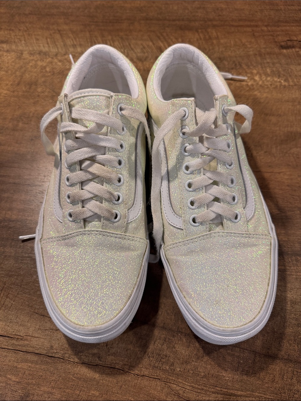Vans Old Skool UV Color Changing Glitter Sneakers Pink In Sun Women’s 9.5
